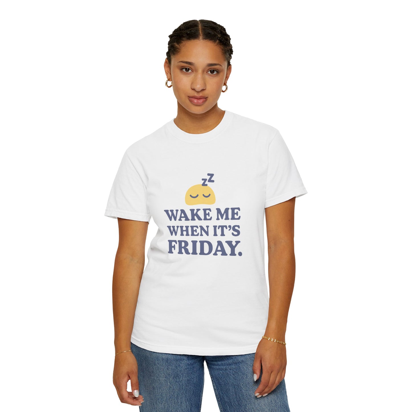 Wake Me When It's Friday Unisex T-Shirt, Casual Friday Tee, Gift for Her/Him, Weekend Vibes Apparel, Relaxed Fit Graphic Shirt
