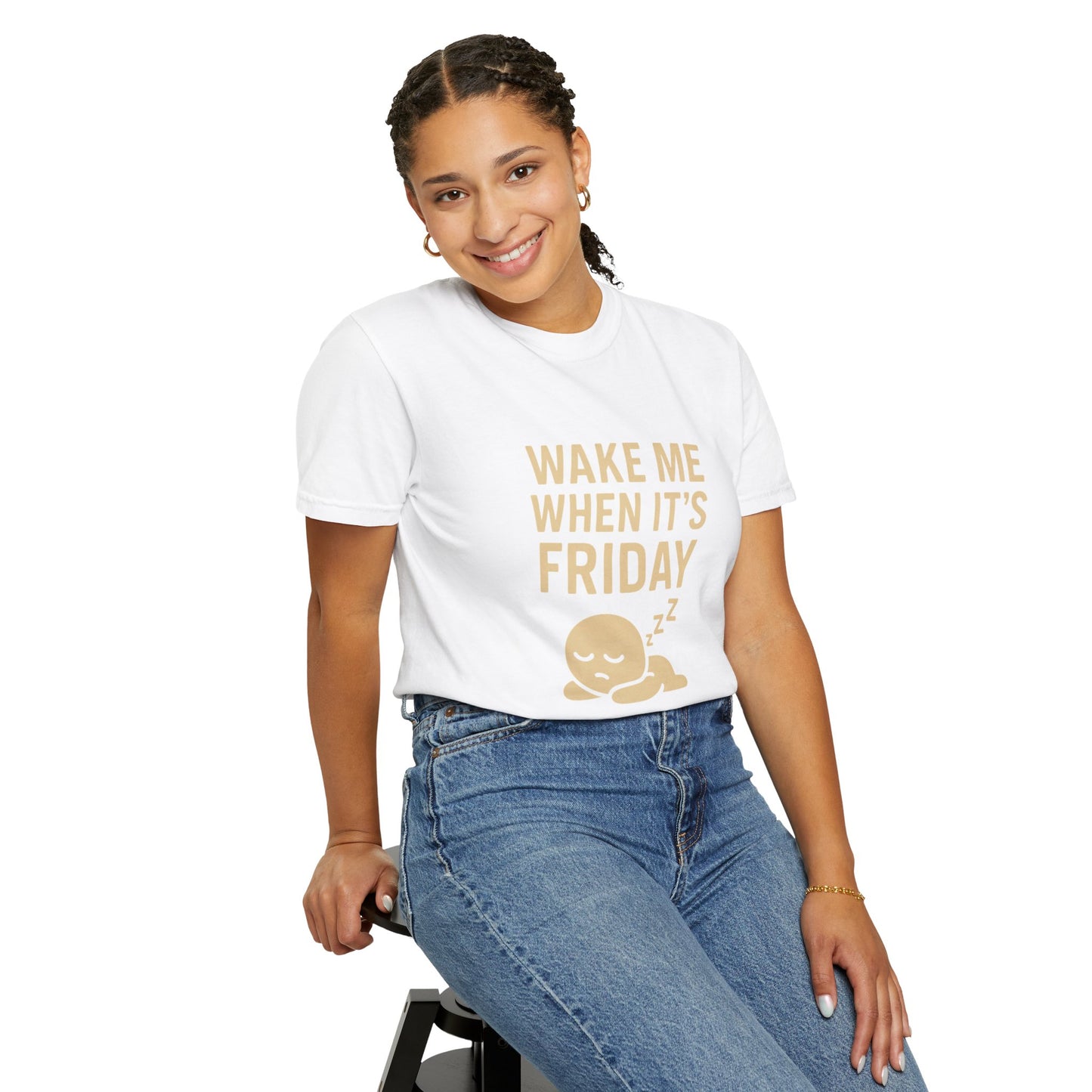 Friday Vibes Unisex T-shirt, Wake Me When It’s Friday Tee, Gift for Workaholics, Casual Weekend Wear, Relaxation Shirt, Fun T-shirt
