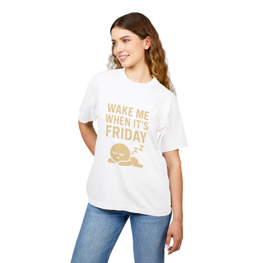 Comfy Friday Vibes Tee - Unisex Heavy T-Shirt, Relaxed Fit, Casual Weekend Wear, Gift for Friends, Fun Friday Shirt