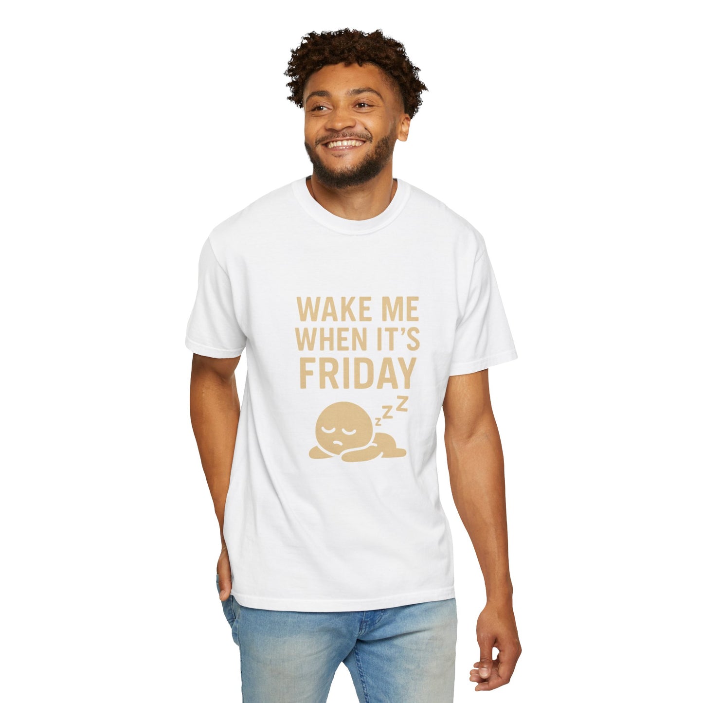 Friday Vibes Unisex T-shirt, Wake Me When It’s Friday Tee, Gift for Workaholics, Casual Weekend Wear, Relaxation Shirt, Fun T-shirt