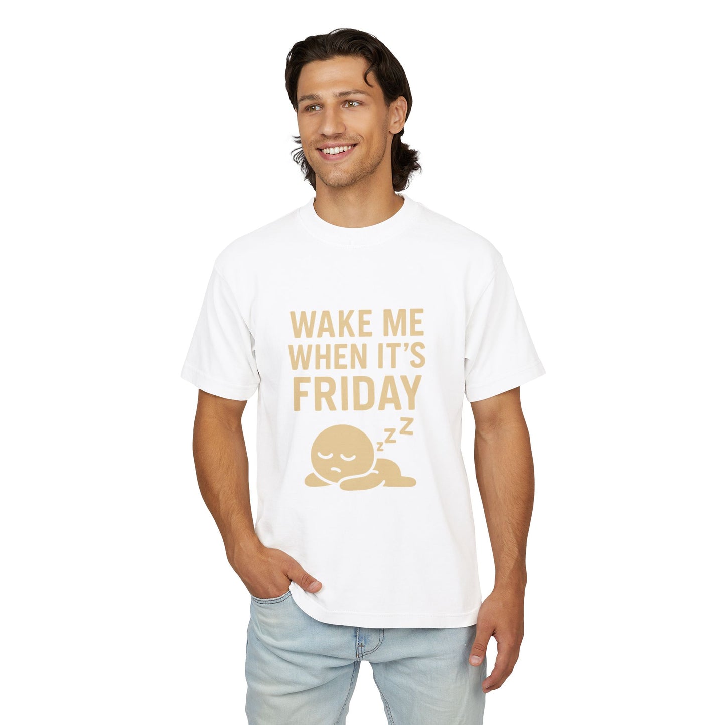 Comfy Friday Vibes Tee - Unisex Heavy T-Shirt, Relaxed Fit, Casual Weekend Wear, Gift for Friends, Fun Friday Shirt