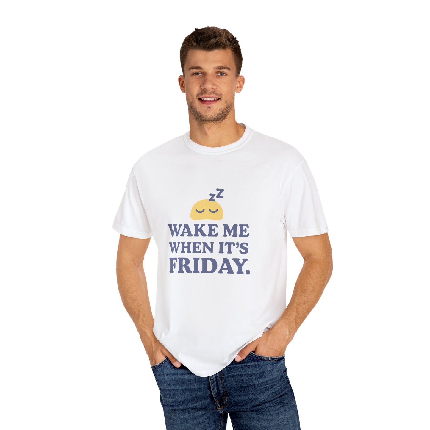 Wake Me When It's Friday Unisex T-Shirt, Casual Friday Tee, Gift for Her/Him, Weekend Vibes Apparel, Relaxed Fit Graphic Shirt