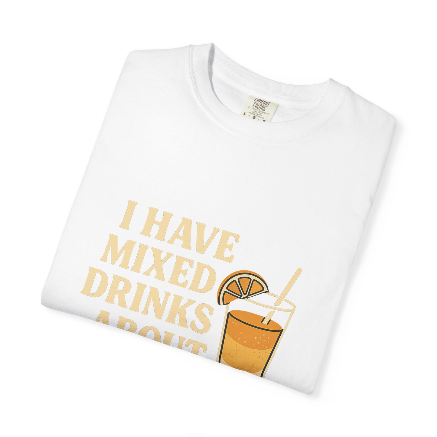 Unisex Garment-Dyed T-shirt with ‘I Have Mixed Drinks About Feelings’ Design, Casual Wear, Gift for Friends, Summer Fashion, Relaxed [...]