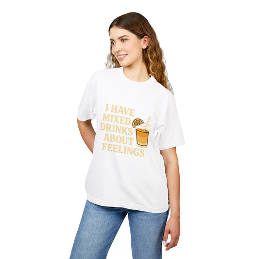 I Have Mixed Drinks T-Shirt - Unisex Urban Heavy Tee, Casual Wear, Summer Vibes, Gift for Friends, Comfort Clothing, Statement Tee