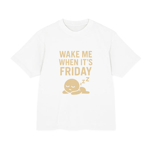 Comfy Friday Vibes Tee - Unisex Heavy T-Shirt, Relaxed Fit, Casual Weekend Wear, Gift for Friends, Fun Friday Shirt