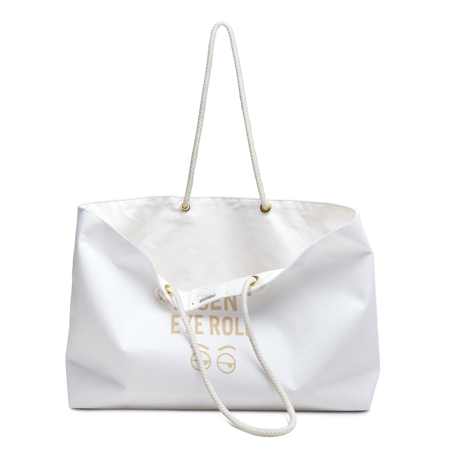Chic Weekend Bag: I Speak Fluent Eye Roll, Travel Tote, Beach Carryall, Stylish Gym Bag, Fun Gift for Friends